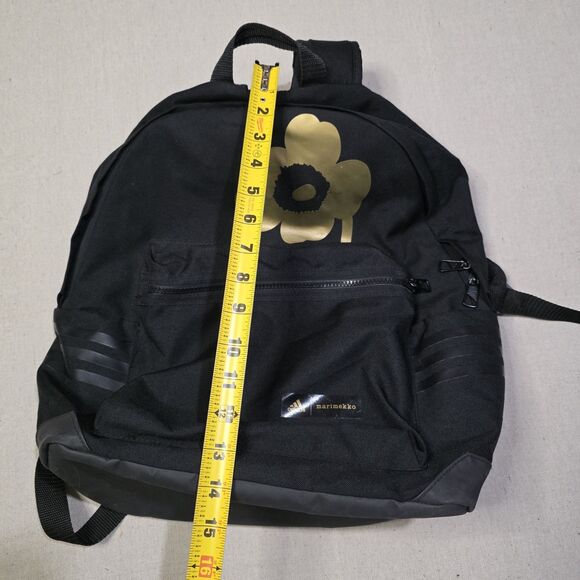 Adidas × Marimekko Backpack Black And Gold Rare Collaboration Prime Green - Picture 8 of 9